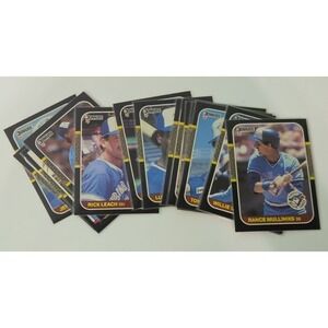 Donruss 1987 Toronto Blue Jays Baseball Card Lot 14ct Blue Excellent Vintage